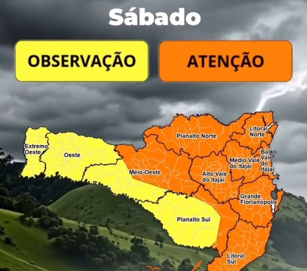 Previsão de tempo com sol e nuvens de chuva