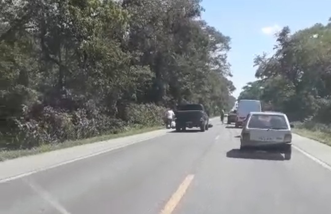 Imagem do local do acidente na BR-280