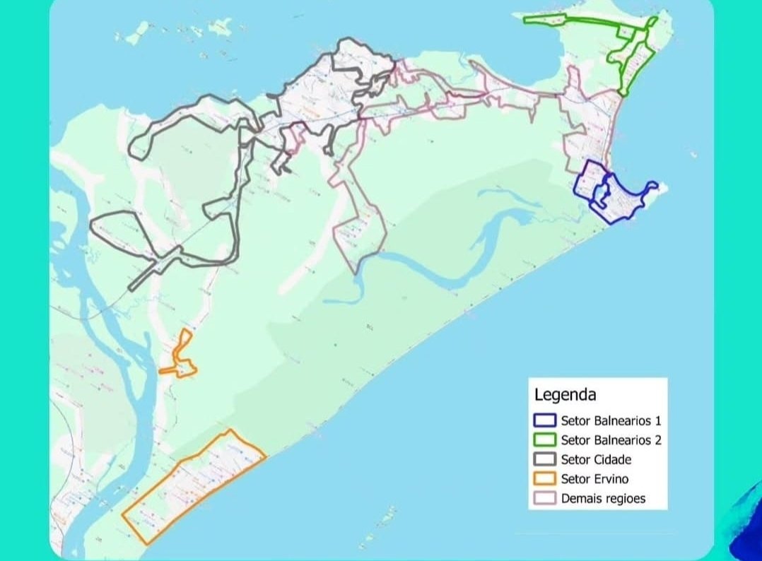 Cronograma de abastecimento de água em São Francisco do Sul