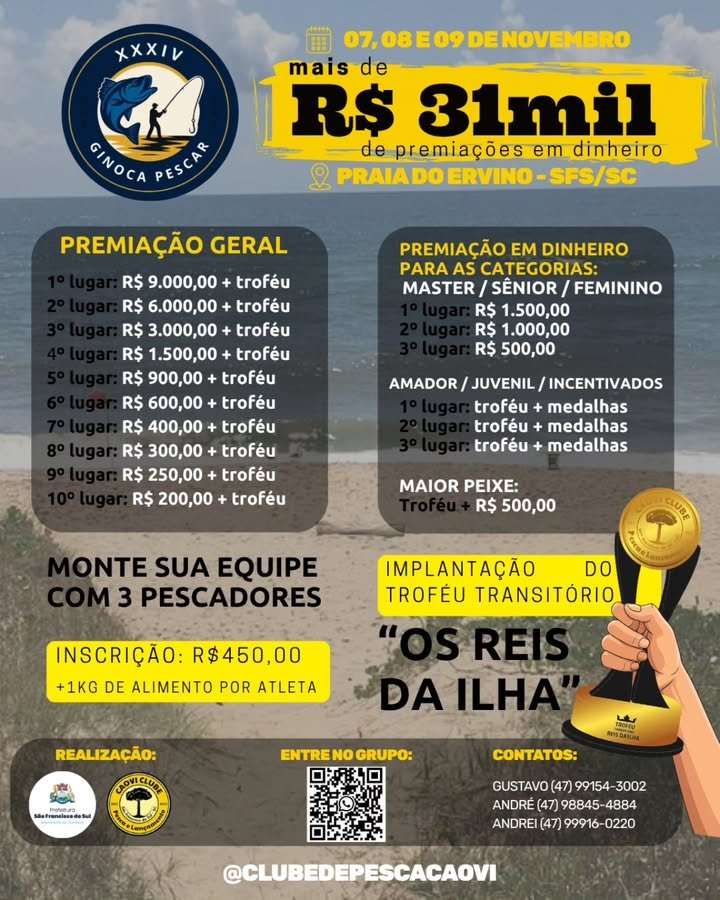 Troféu Reis da Ilha - Competição de Pesca em São Francisco do Sul